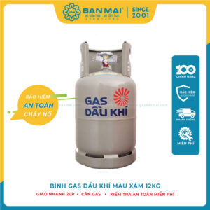 Bình Gas Dầu Khí Xám 12kg