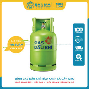 Bình Gas Dầu Khí 12kg Màu Xanh Lá