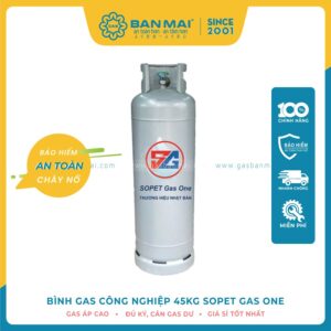 Bình Ga 45kg SOPET Gas One Xám