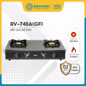 Bếp Gas Rinnai RV-740A(GF) Mặt Men Chính Hãng