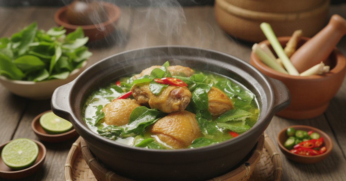 Gà Nấu Lá Giang