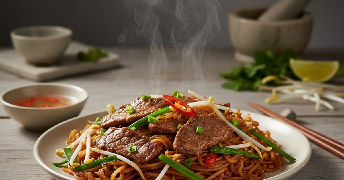 Cách nấu phở xào bò ngon