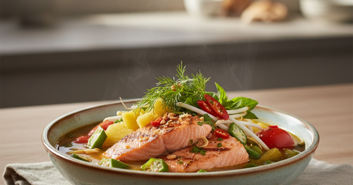 canh chua cá hồi