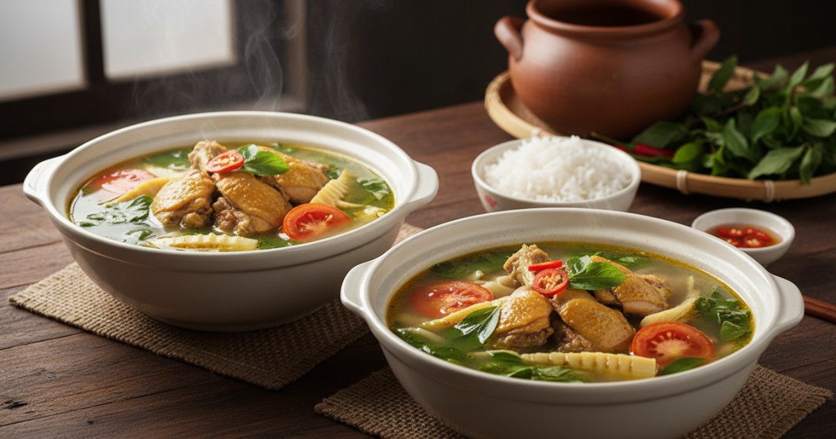 Gà Nấu Lá Giang