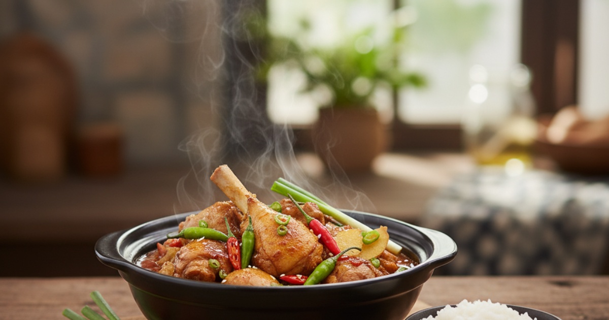 gà nấu ớt hiểm miền Tây