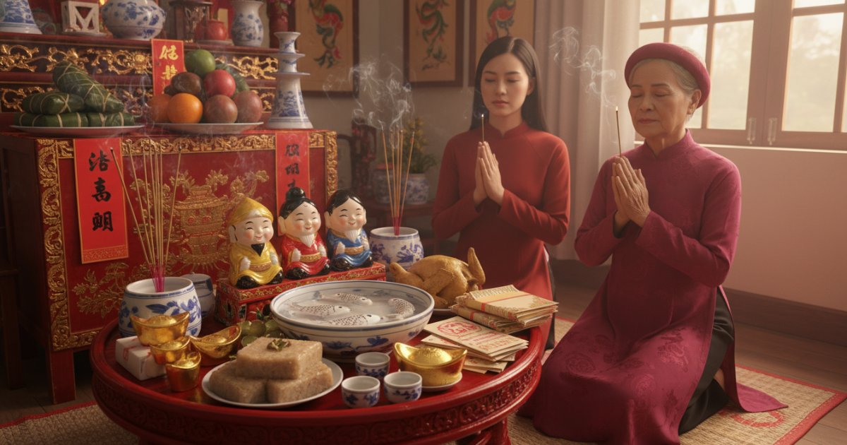 Nghi Thức Lễ Cúng Ông Công Ông Táo Diễn Ra Thế Nào?