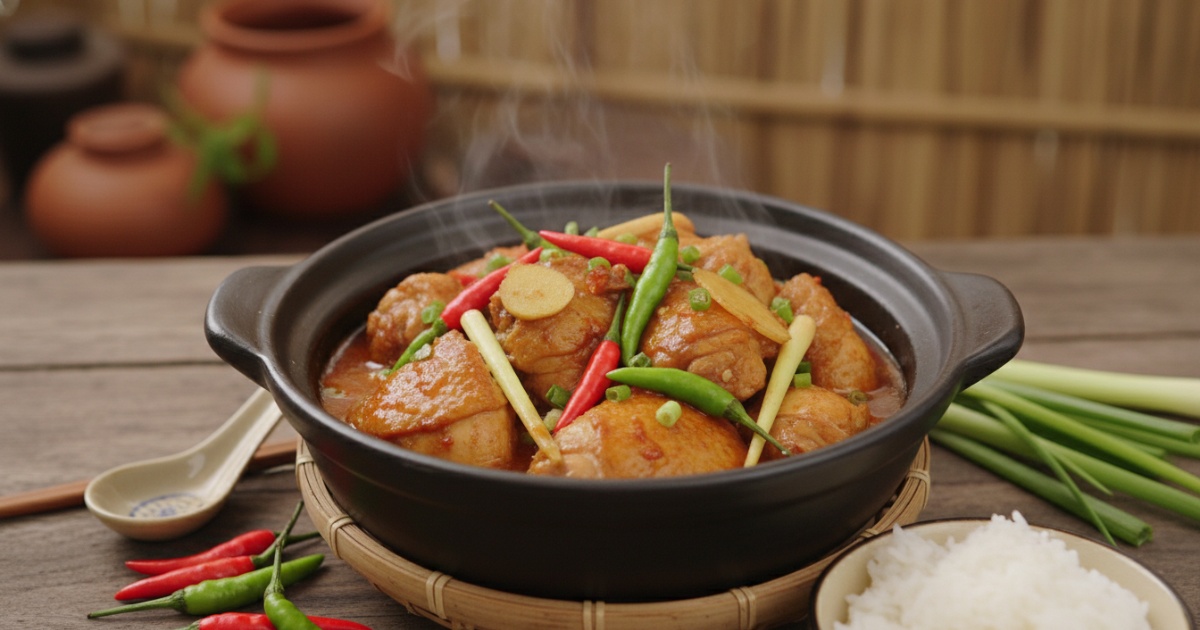 Thưởng Thức Gà Nấu Ớt Hiểm Đúng Cách