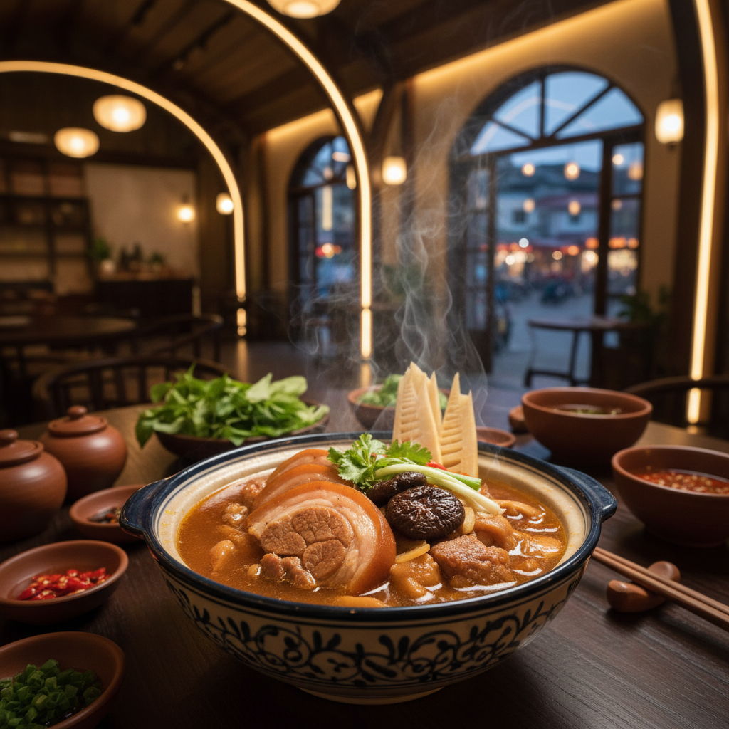 Thưởng Thức Món Giò Heo Hầm Măng Đậm Đà