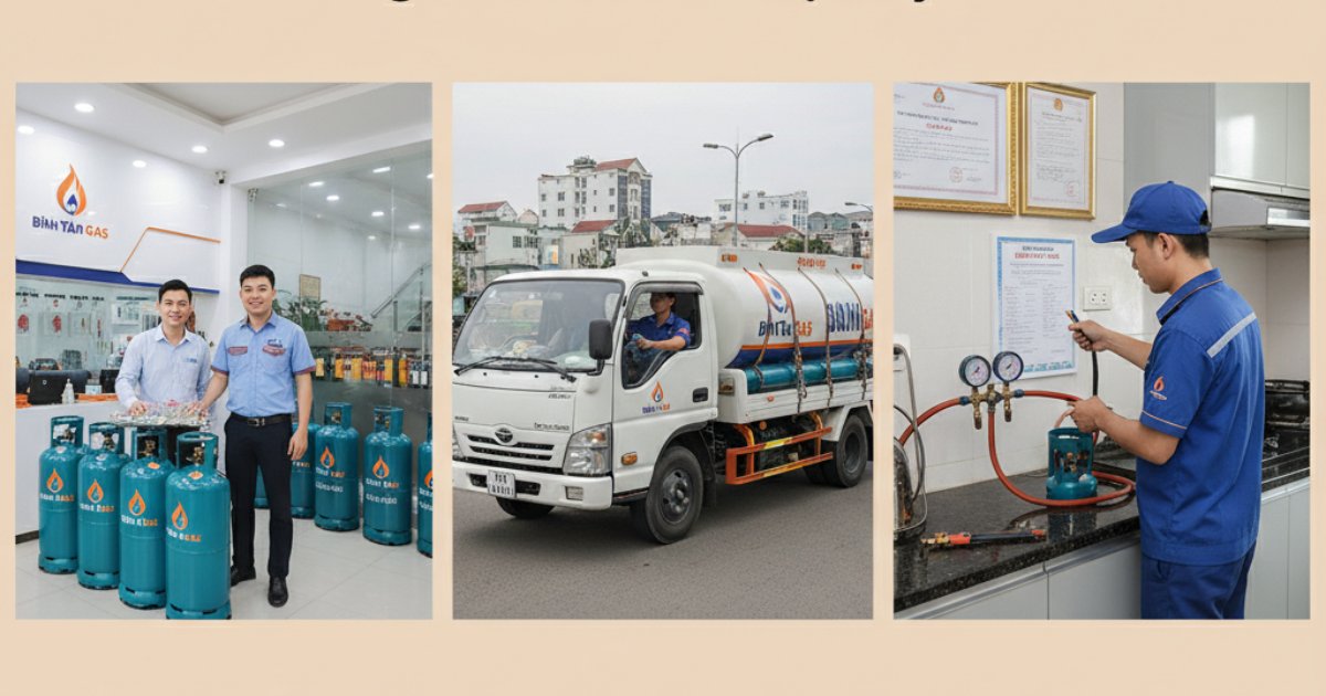 Cách nhận biết đại lý cung cấp gas Bình Tân chuyên nghiệp