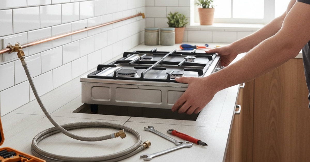 Chuẩn bị vị trí và dụng cụ cần thiết cho cách lắp bếp ga