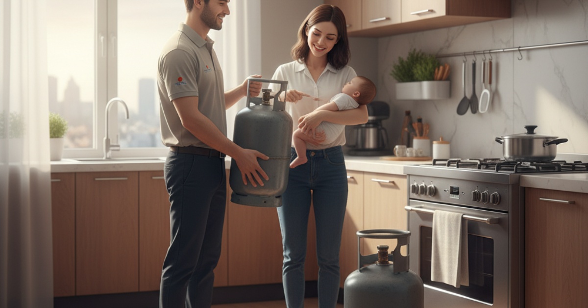 Lợi ích khi lựa chọn dịch vụ giao gas quận 12 tại nhà