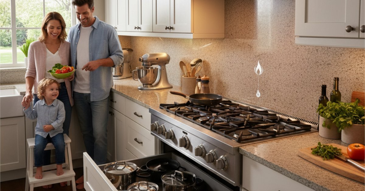 Lợi ích nổi bật khi lắp bếp gas âm cho căn bếp gia đình
