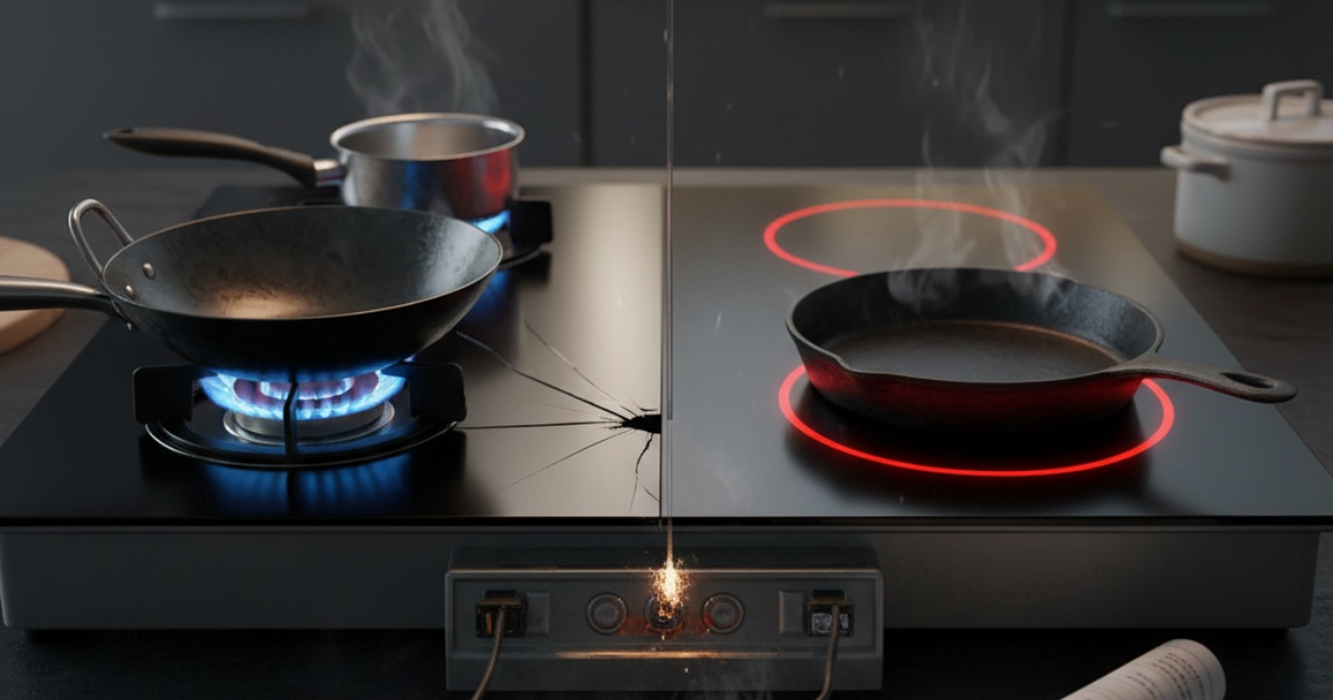 Nhược điểm cần lưu ý của bếp gas kết hợp từ