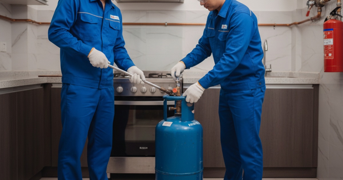 Quy trình đổi gas Thủ Đức chuyên nghiệp và an toàn