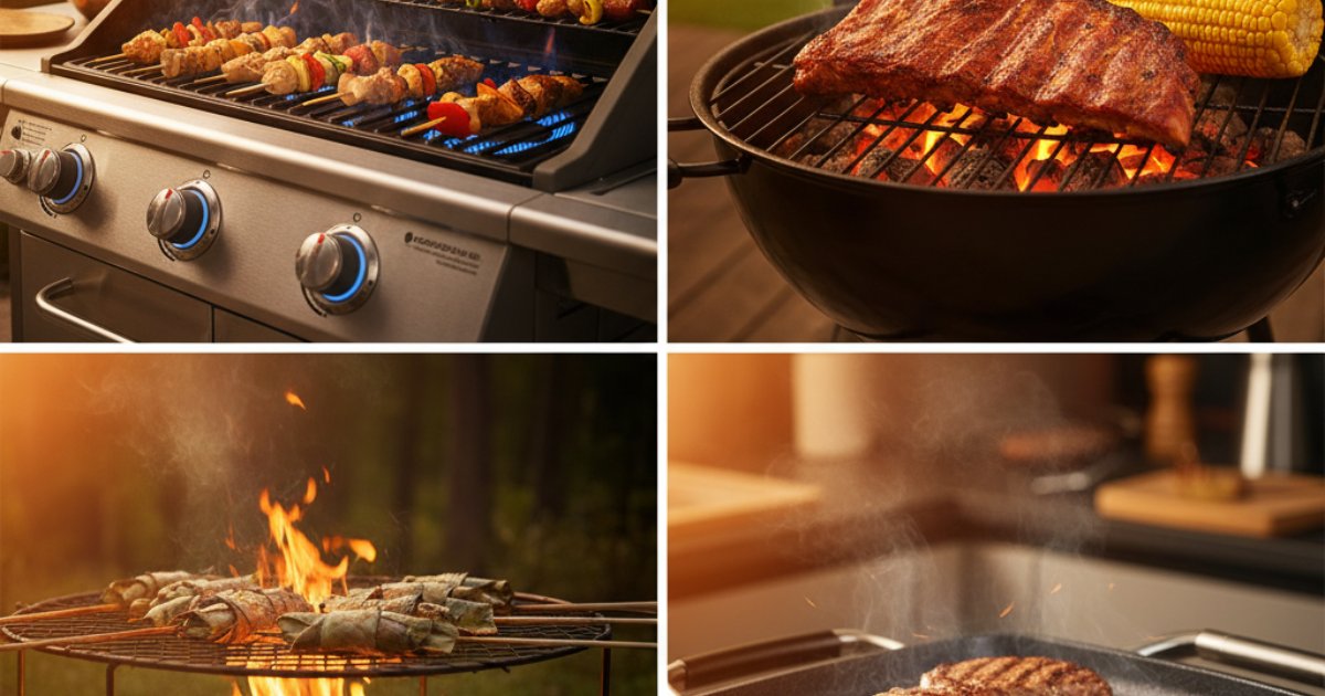 So sánh nướng bếp ga với các phương pháp nướng khác