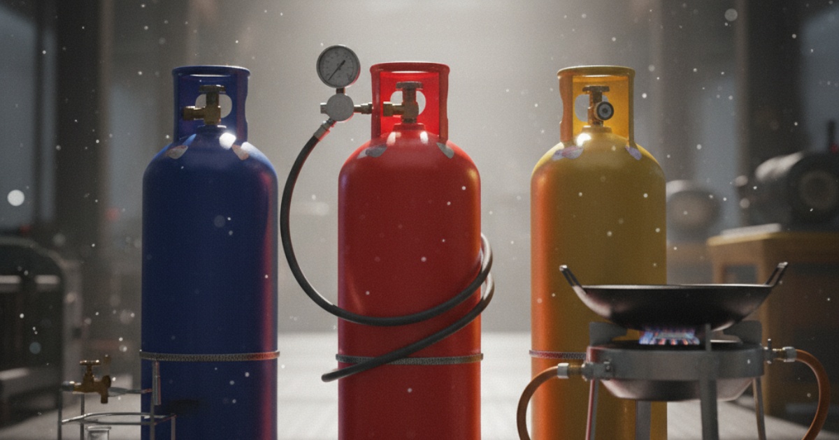 Ý nghĩa của màu sắc trên các loại bình gas